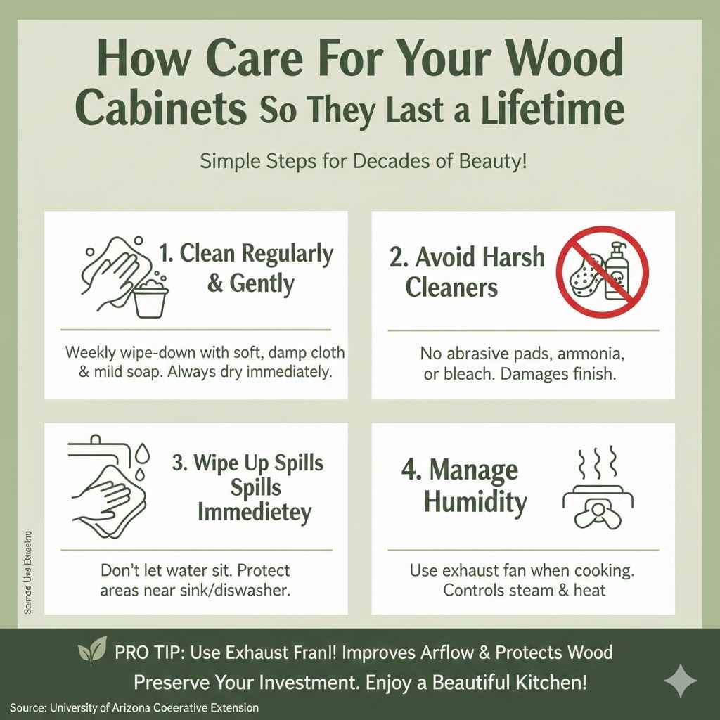 How to Care For Your Wood Cabinets So They Last a Lifetime