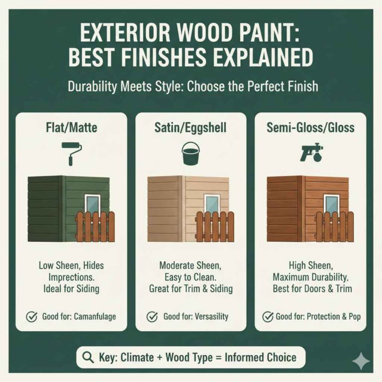 What Type Of Exterior Paint Finish Is Best For Wood