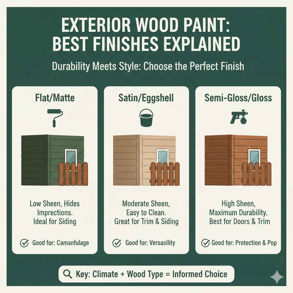 What Type Of Exterior Paint Finish Is Best For Wood