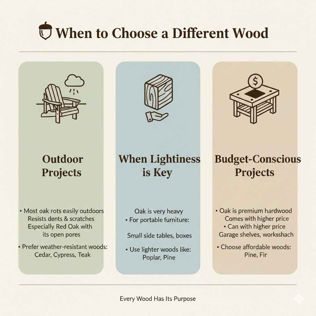When Might a Carpenter Choose a Different Wood?