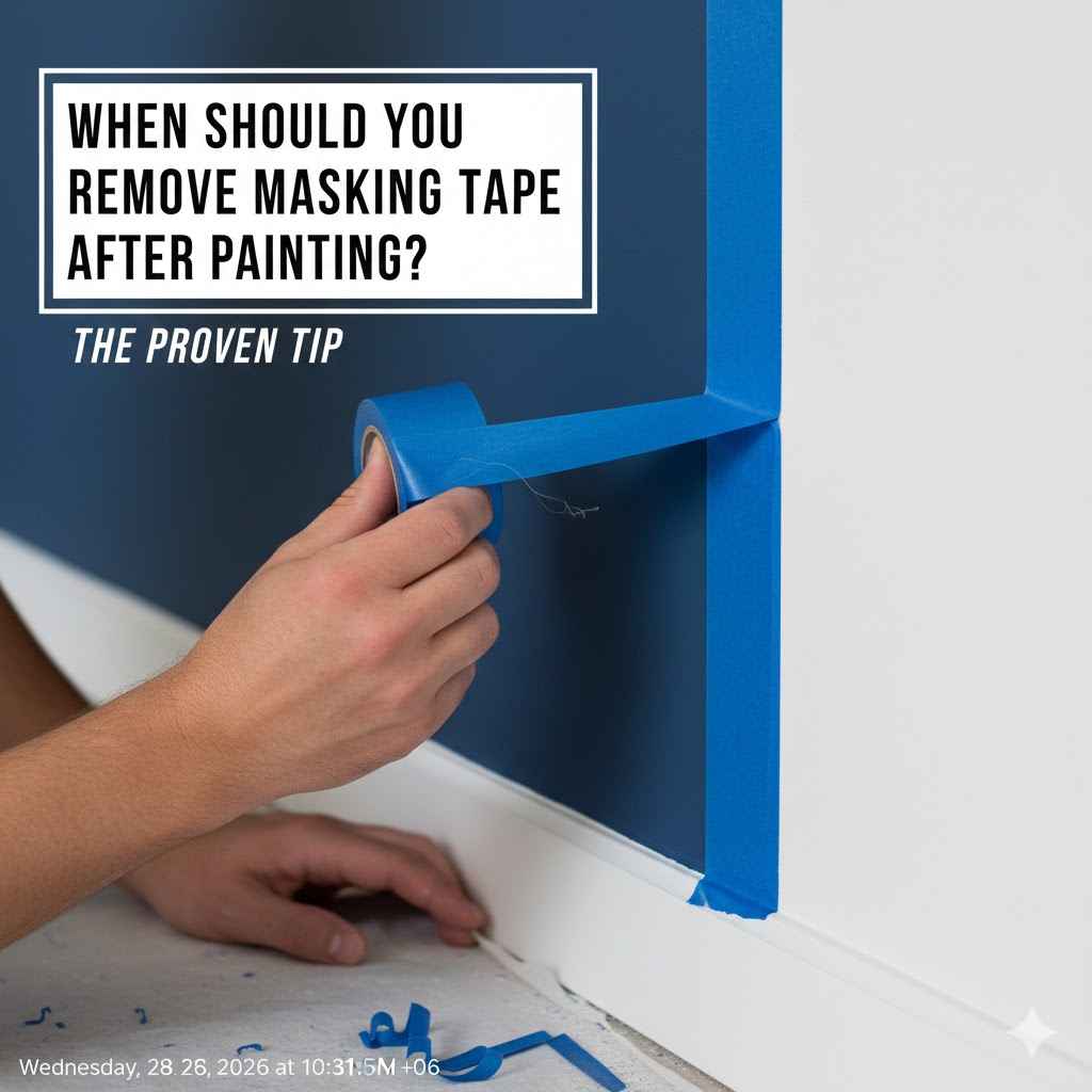 When Should You Remove Masking Tape After Painting