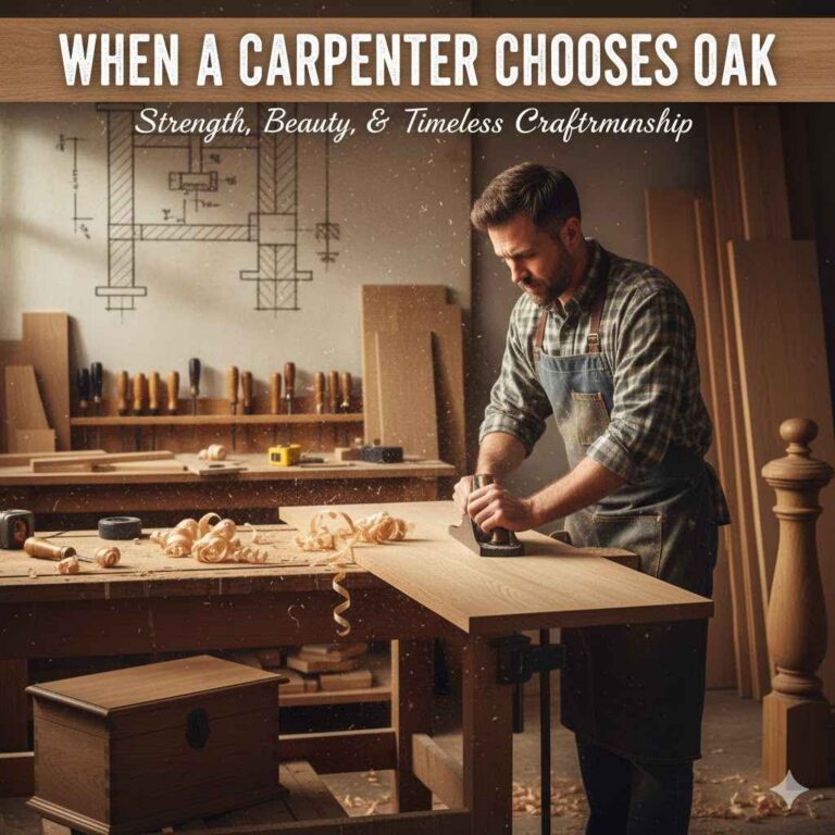 When Would a Carpenter Most Likely Use Oak Hardwood