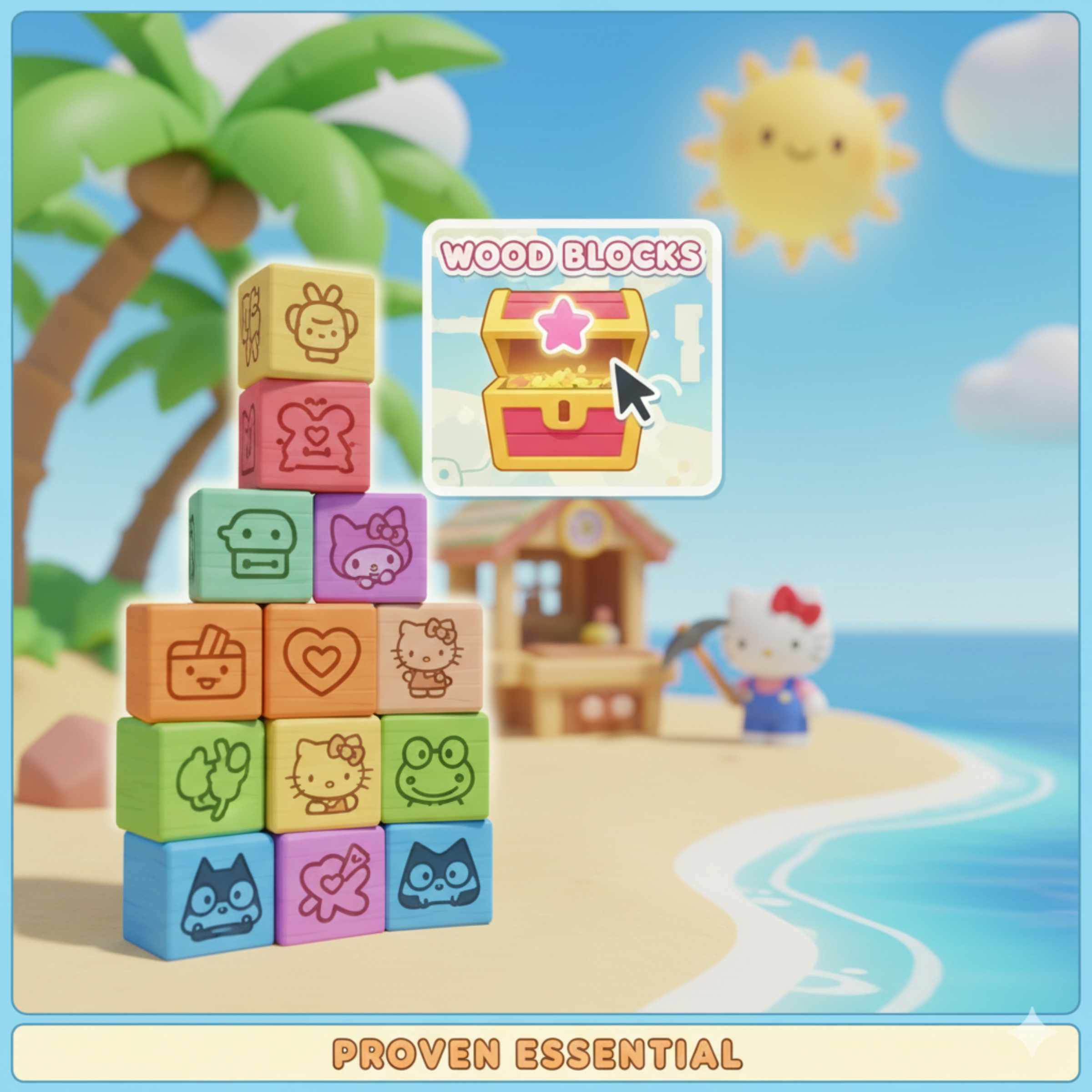 Where To Find Wood Blocks Hello Kitty Island Adventure