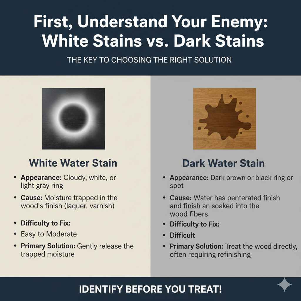 White Stains vs. Dark Stains