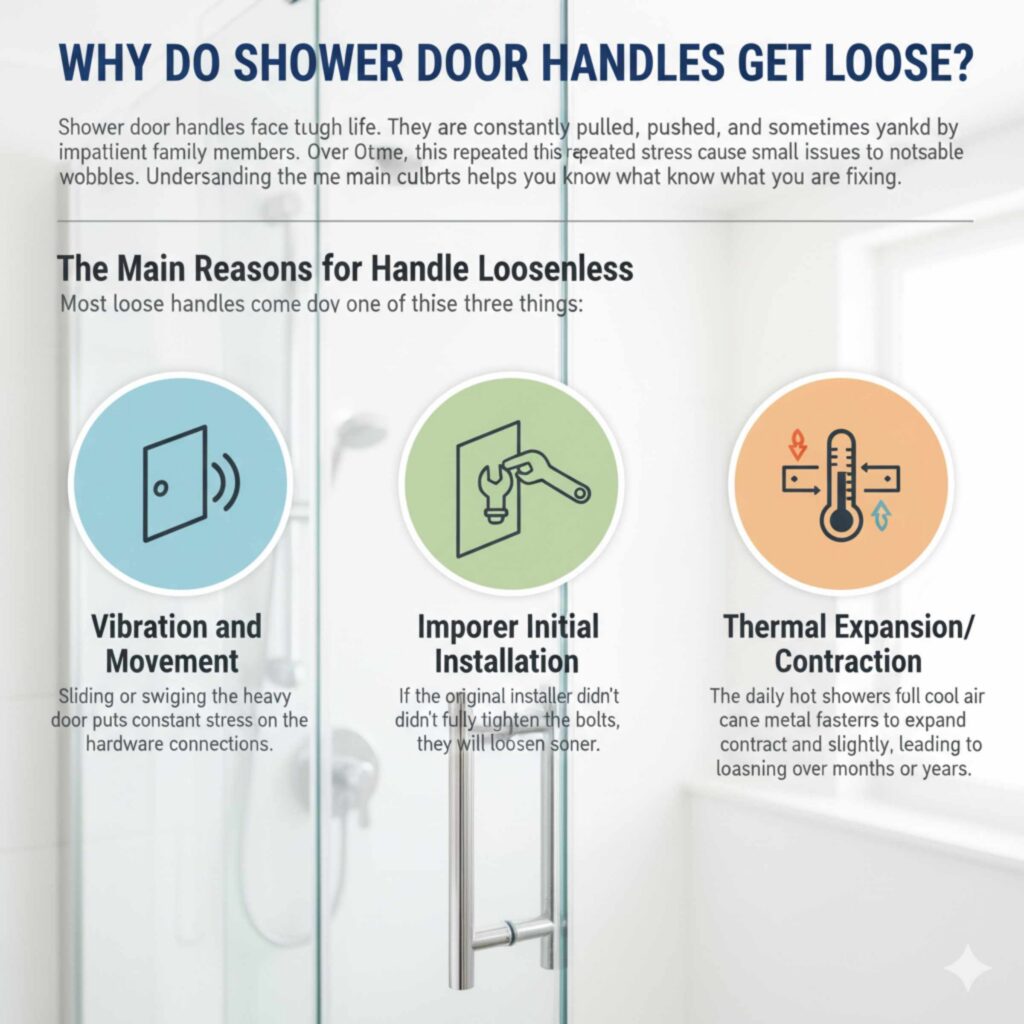 Why Do Shower Door Handles Get Loose?