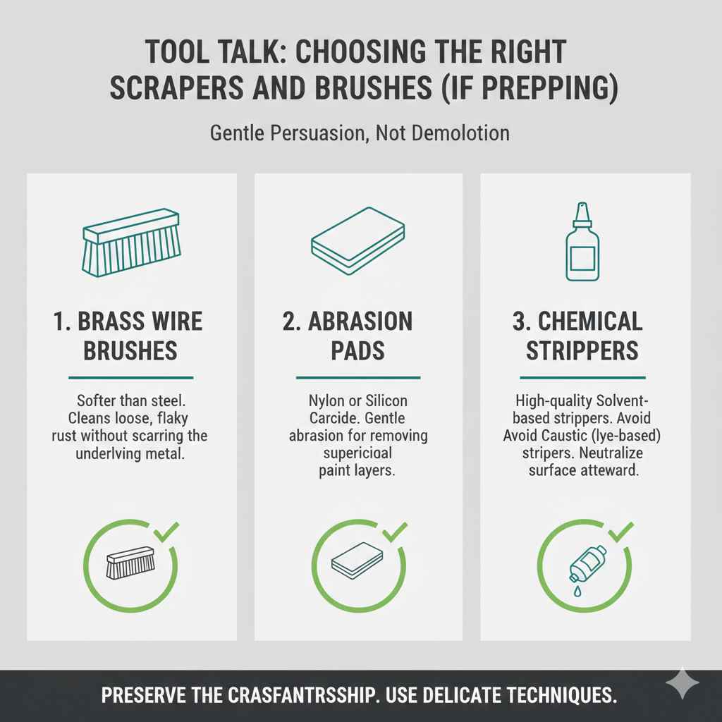 Choosing the Right Scrapers and Brushes (If Prepping)