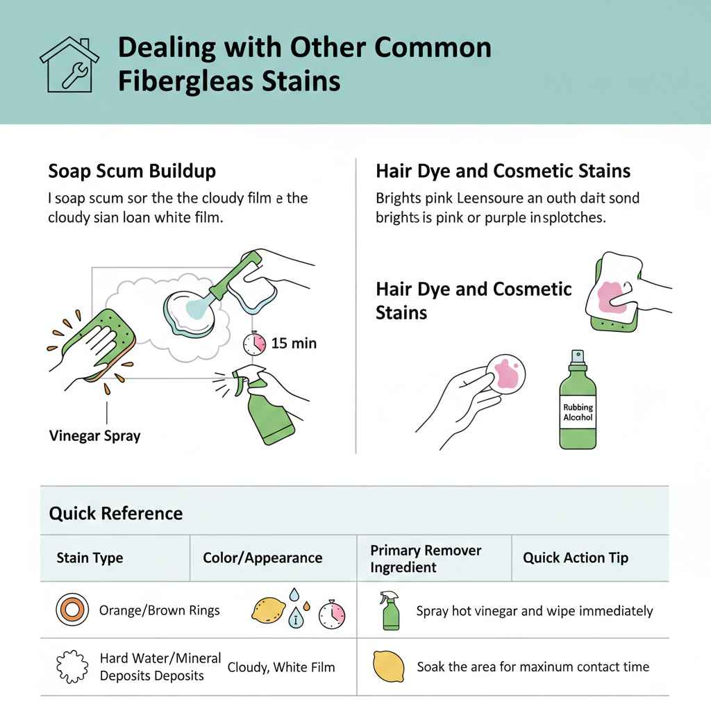 Dealing with Other Common Fiberglass Stains