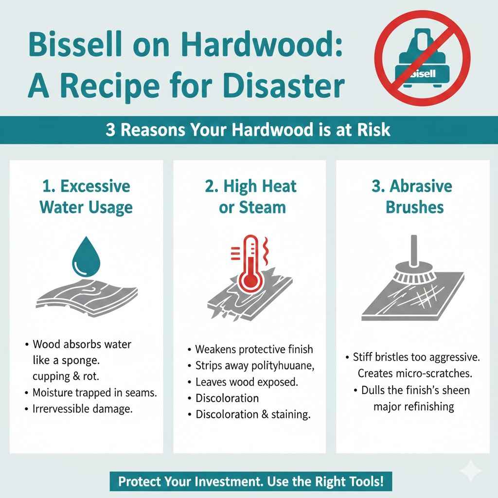 Why a Standard Bissell Carpet Cleaner and Wood Floors Don't Mix