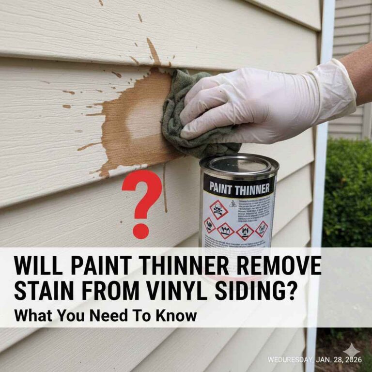 Will Paint Thinner Remove Stain From Vinyl Siding