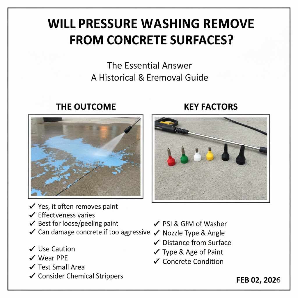 Will Pressure Washing Remove Paint From Concrete Surfaces