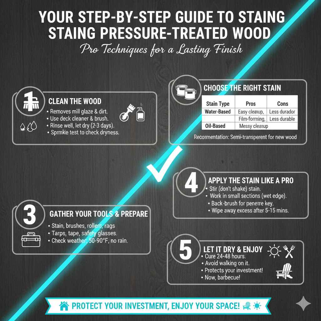 Your Step-by-Step Guide to Staining Pressure-Treated Wood