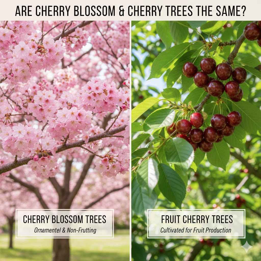Are Cherry Blossom Trees The Same As Cherry Trees