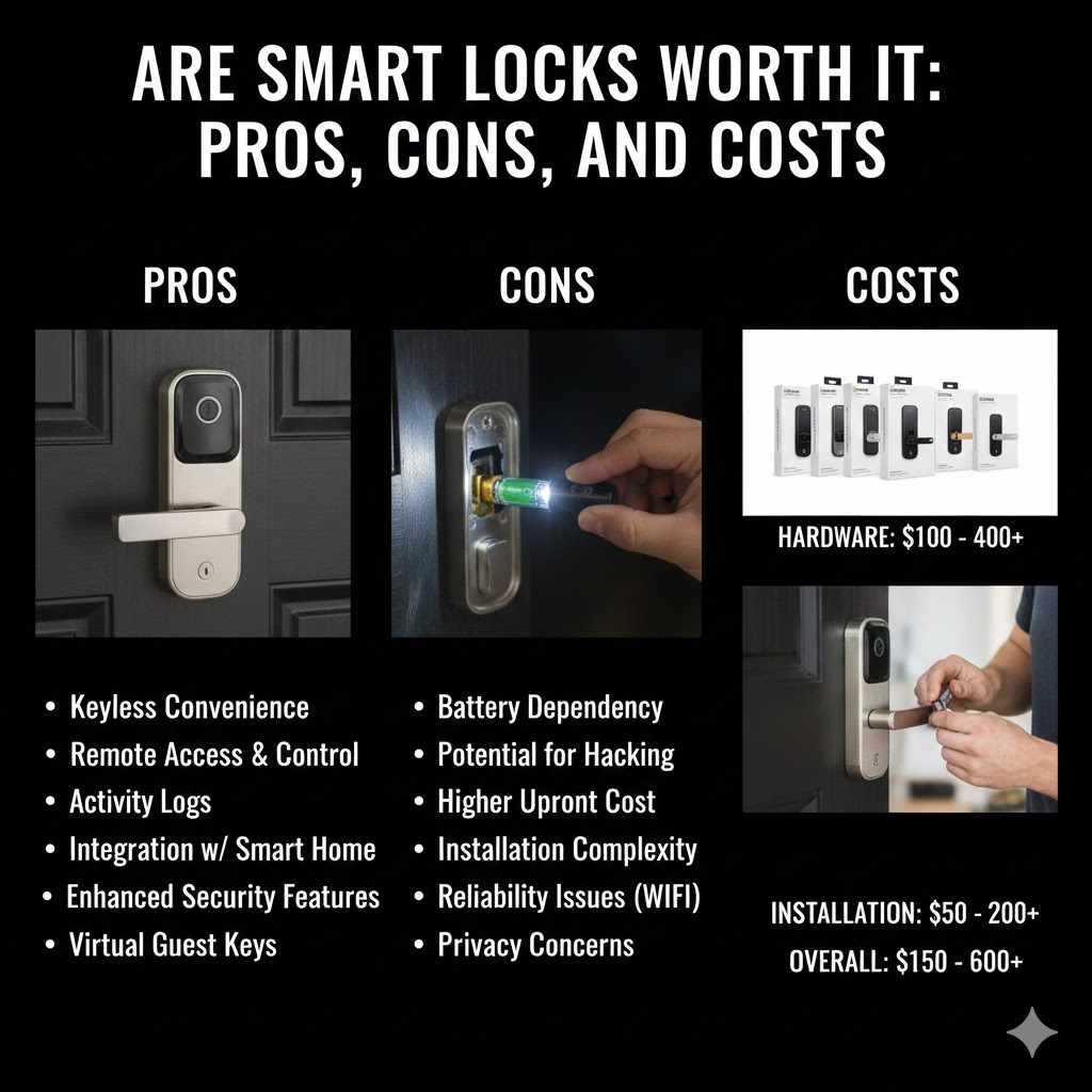 Are Smart Locks Worth It Pros Cons and Costs