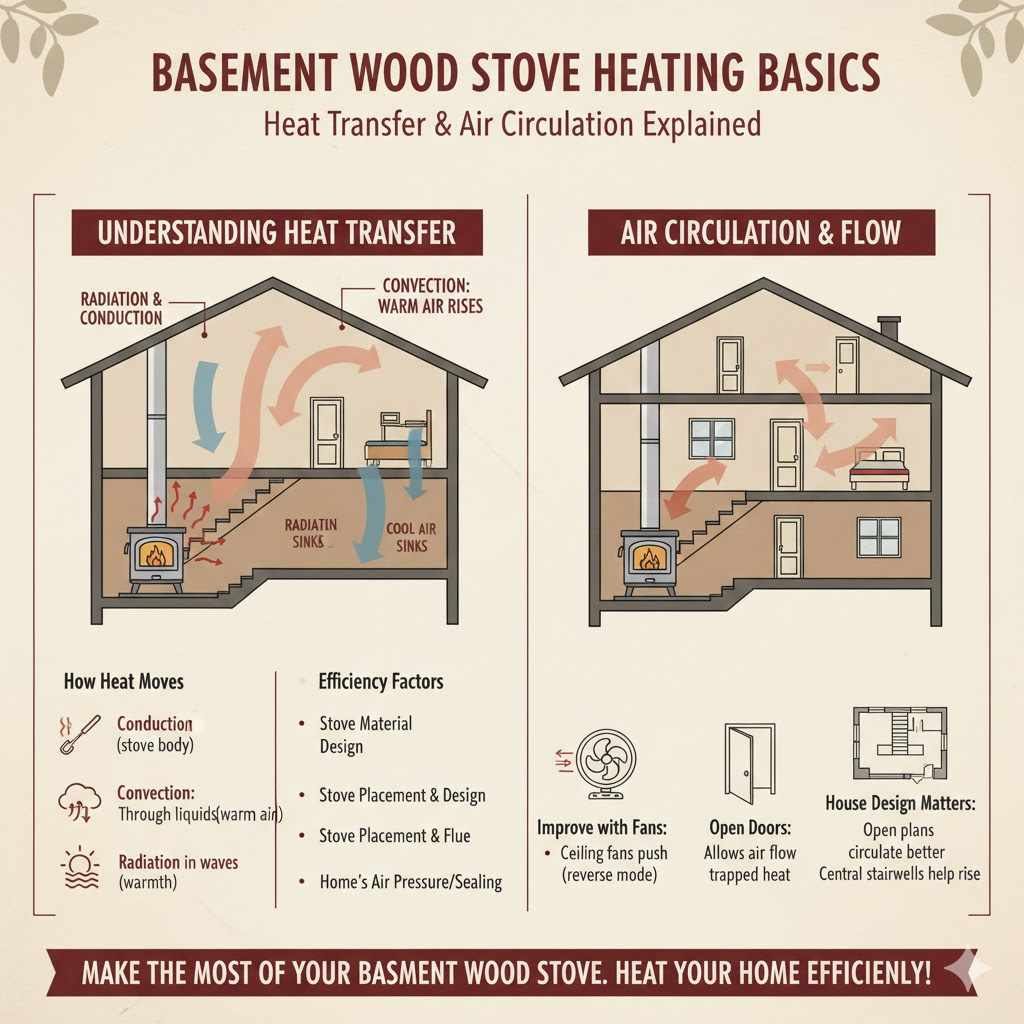 Basement Wood Stove Heating Basics

