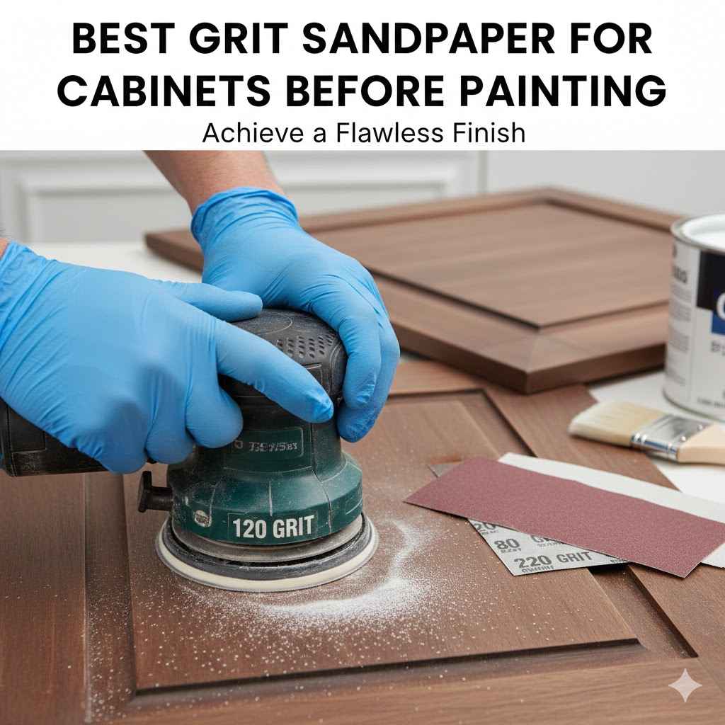 Best Grit Sandpaper for Cabinets Before Painting