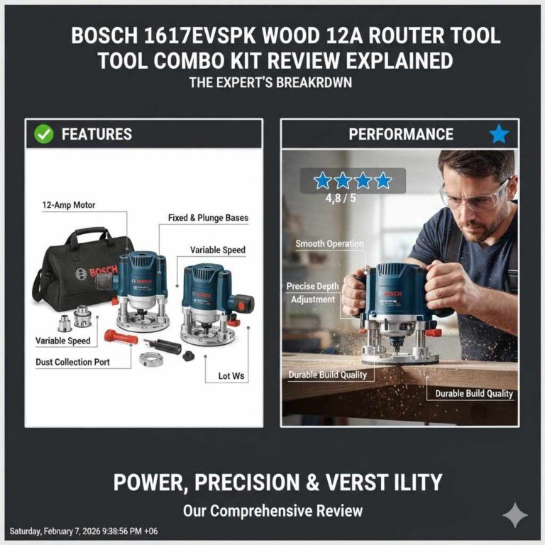 Bosch 1617EVSPK Wood 12A Router Tool Combo Kit Review Explained