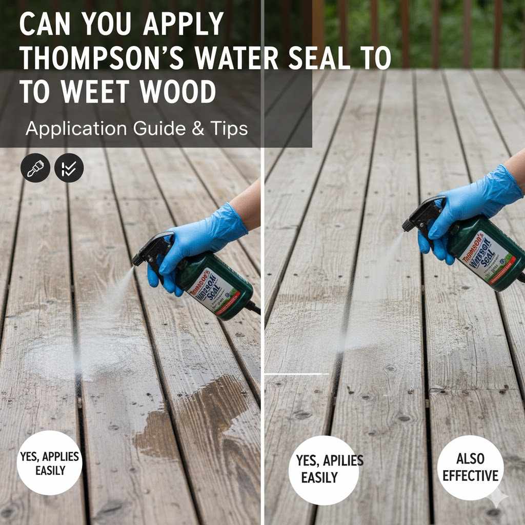 Can You Apply Thompson’s Water Seal to Wet Wood