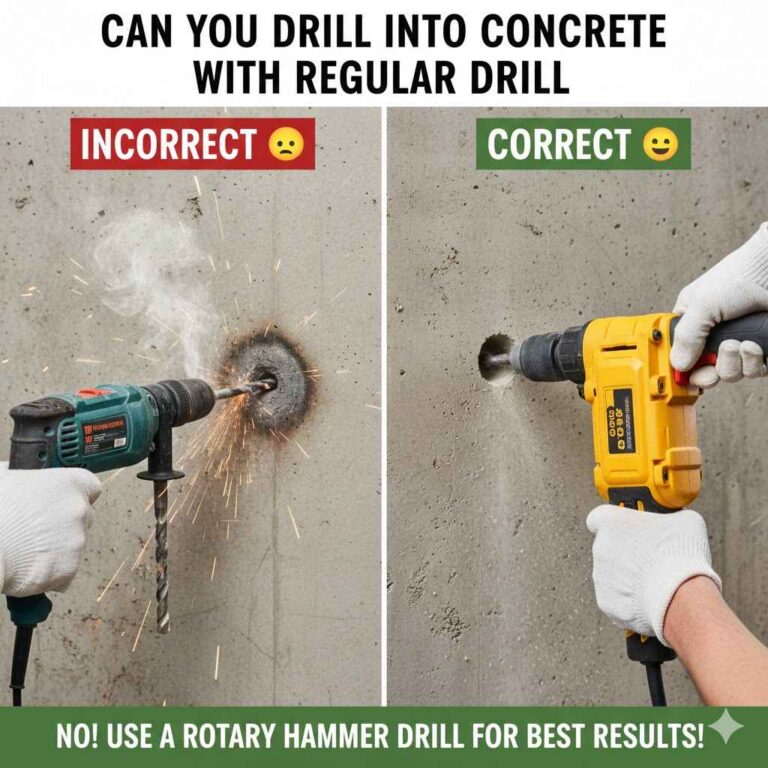 Can You Drill Into Concrete With a Regular Drill