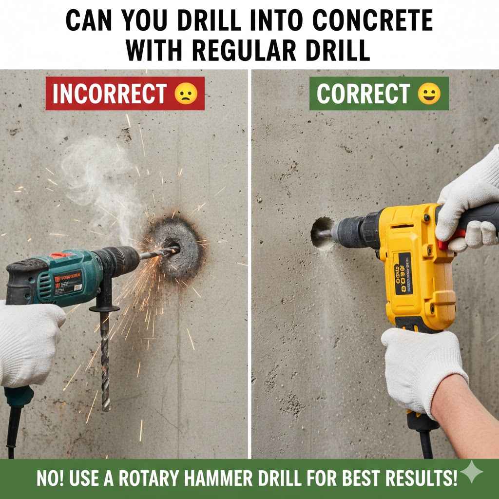 Can You Drill Into Concrete With a Regular Drill