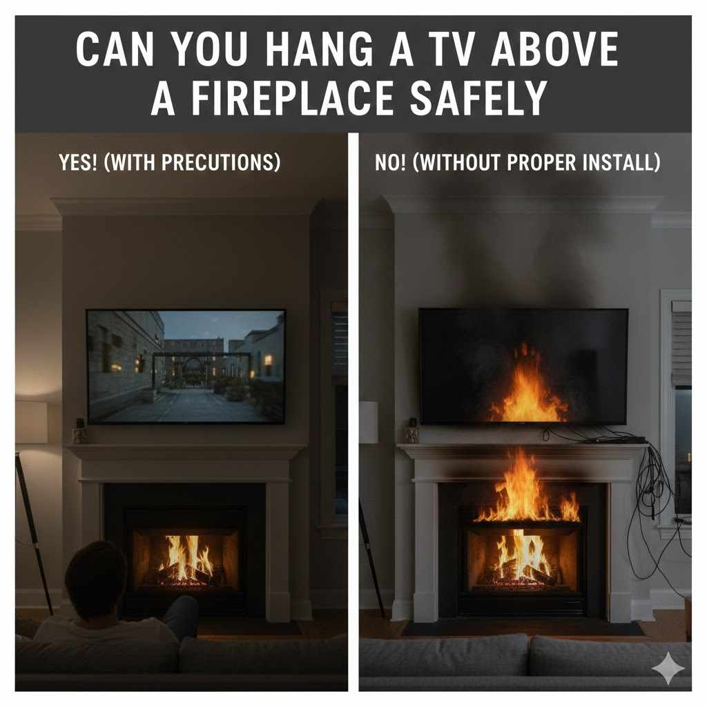 Can You Hang a TV Above a Fireplace Safely