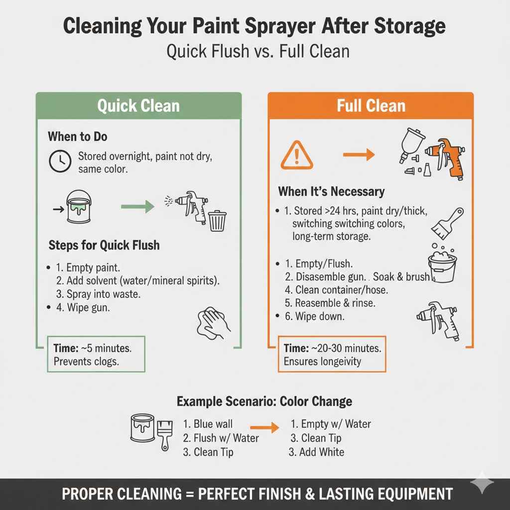 Cleaning Your Paint Sprayer After Storage