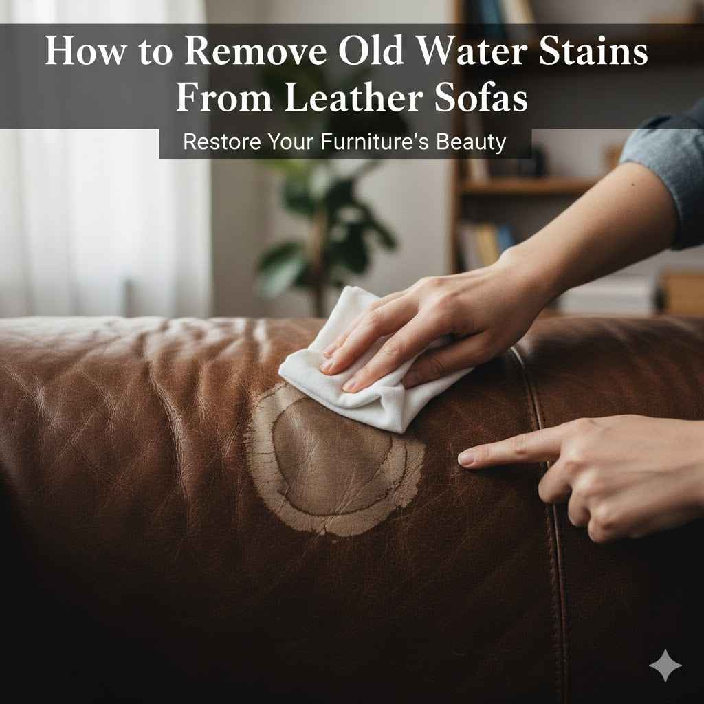 How to Remove Old Water Stains From Leather Sofas