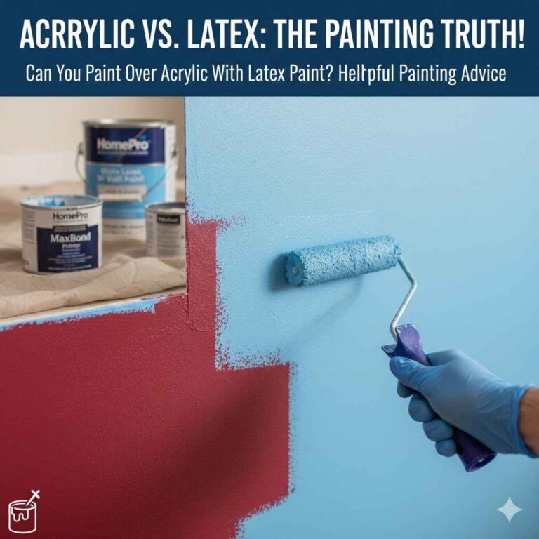 Can You Paint Over Acrylic With Latex Paint