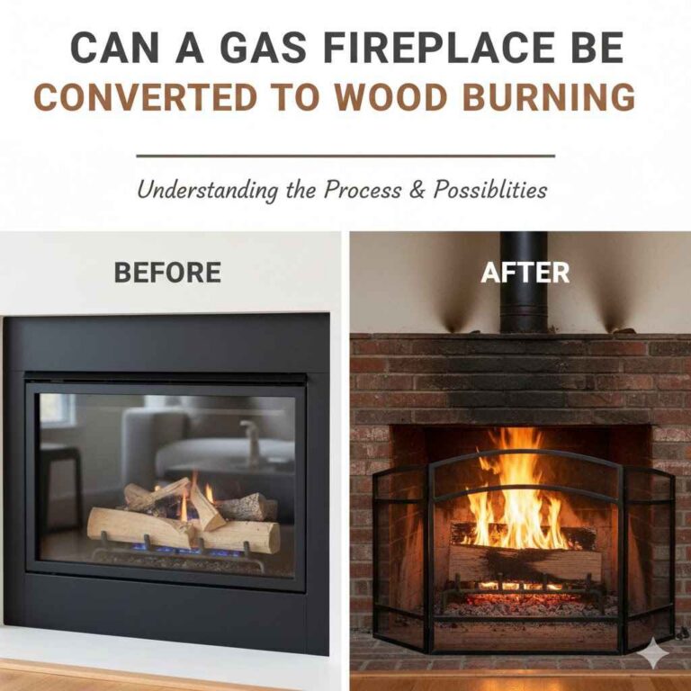 Can a Gas Fireplace Be Converted to Wood Burning