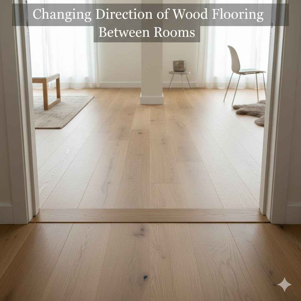 Changing Direction of Wood Flooring Between Rooms