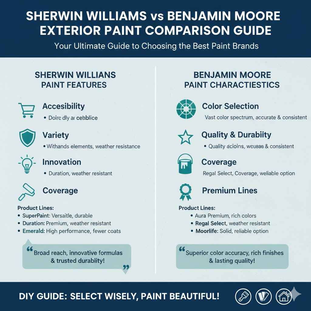 Comparing Sherwin Williams and Benjamin Moore