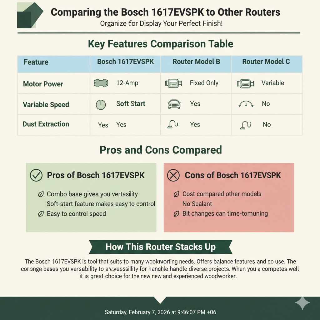 Comparing the Bosch 1617EVSPK to Other Routers
