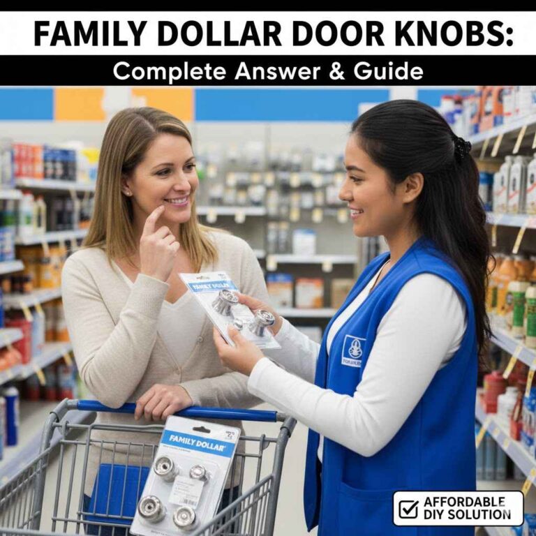 Does Family Dollar Sell Door Knobs