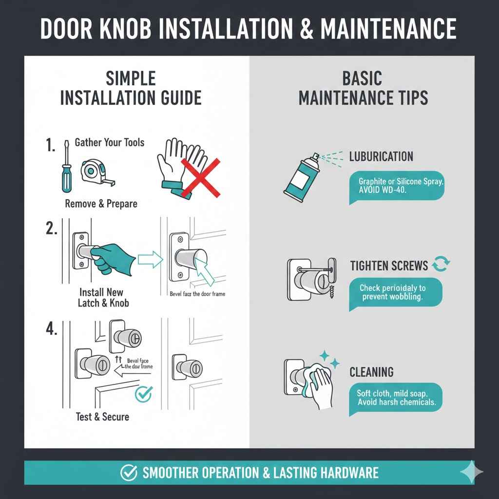 Installation and Maintenance Tips for Door Knobs