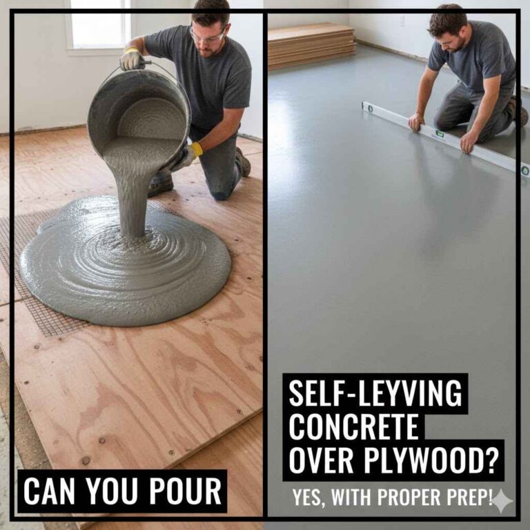 Can You Pour Self-Leveling Concrete Over Plywood