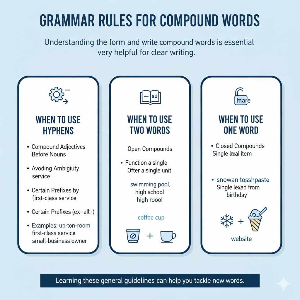 Grammar Rules for Compound Words

