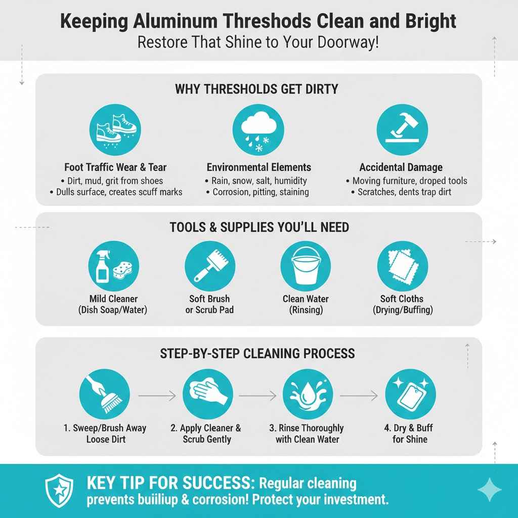 Keeping Your Aluminum Thresholds Clean and Bright