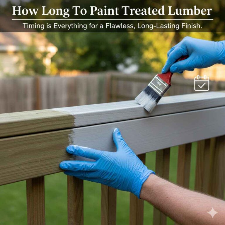 How Long To Paint Treated Lumber