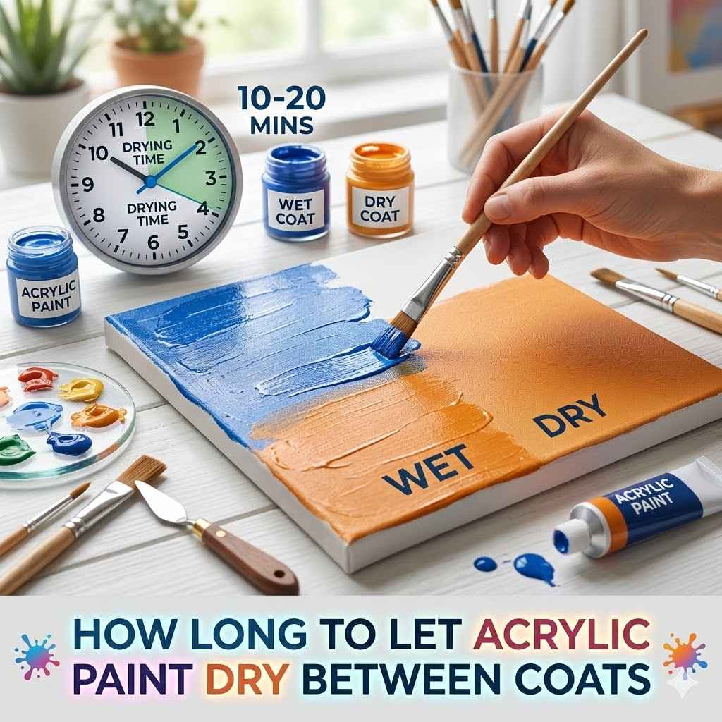 How Long to Let Acrylic Paint Dry Between Coats