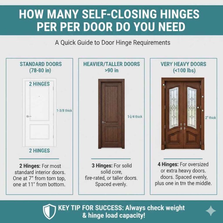 How Many Self-Closing Hinges Per Door Do You Need