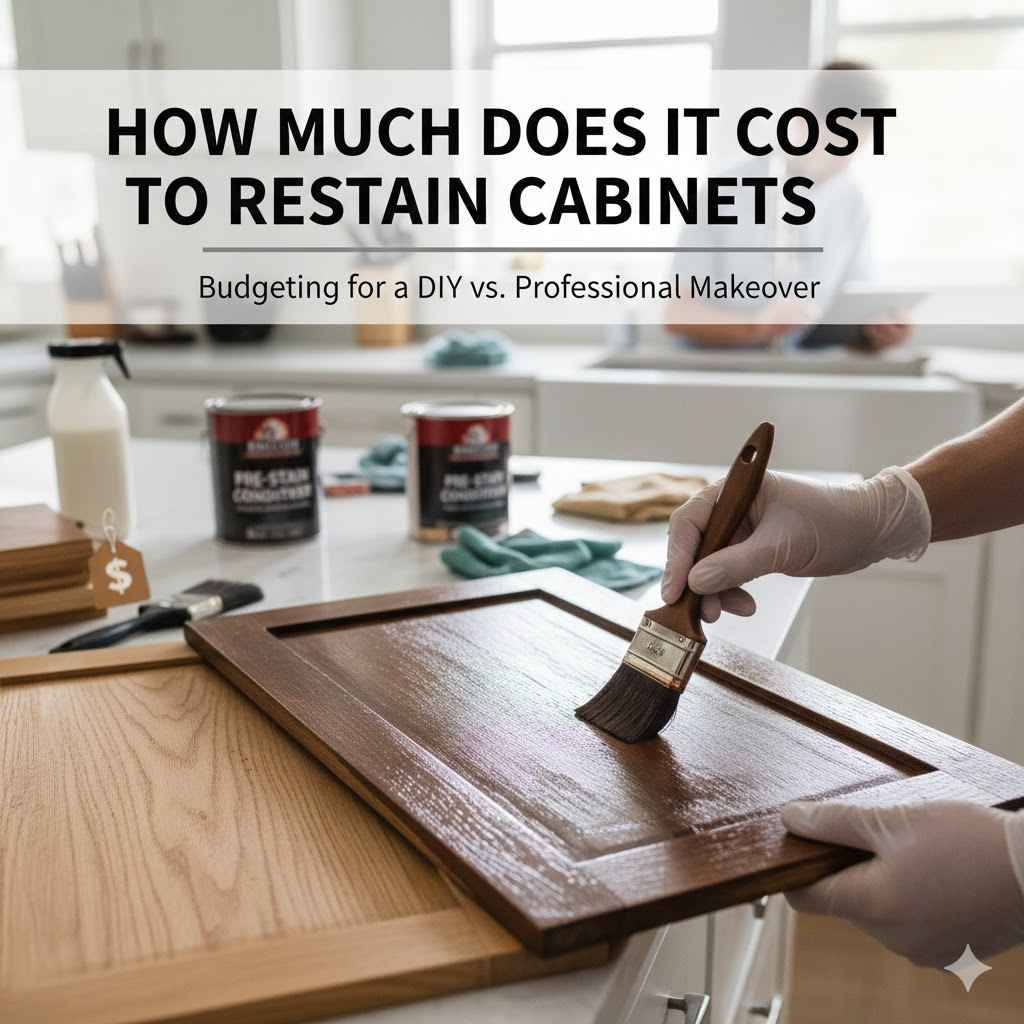How Much Does It Cost To Restain Cabinets
