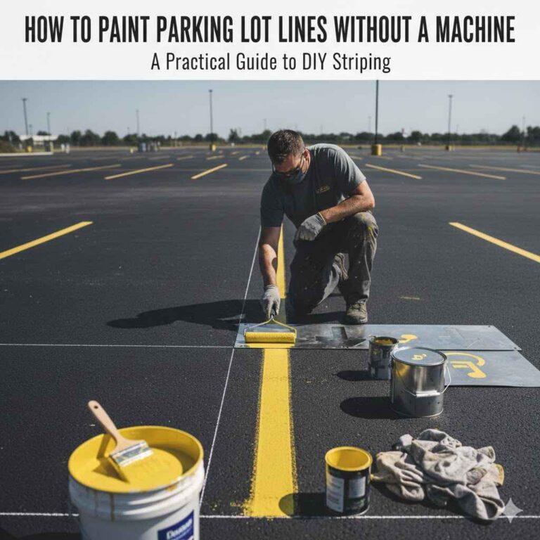 How to Paint Parking Lot Lines Without a Machine