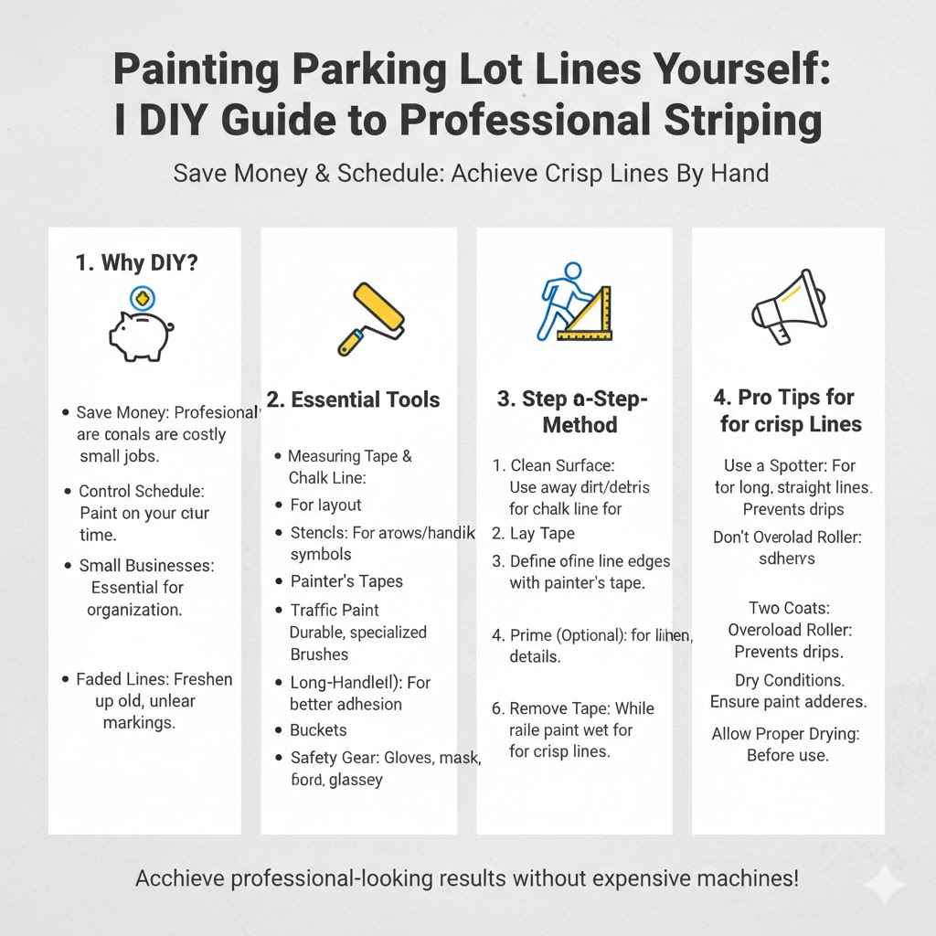 Painting Parking Lot Lines Yourself