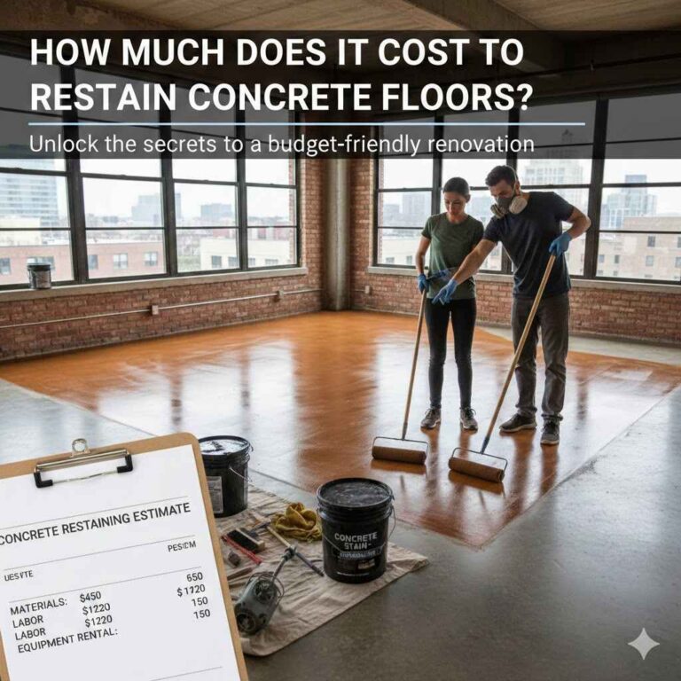 How Much Does It Cost to Restain Concrete Floors