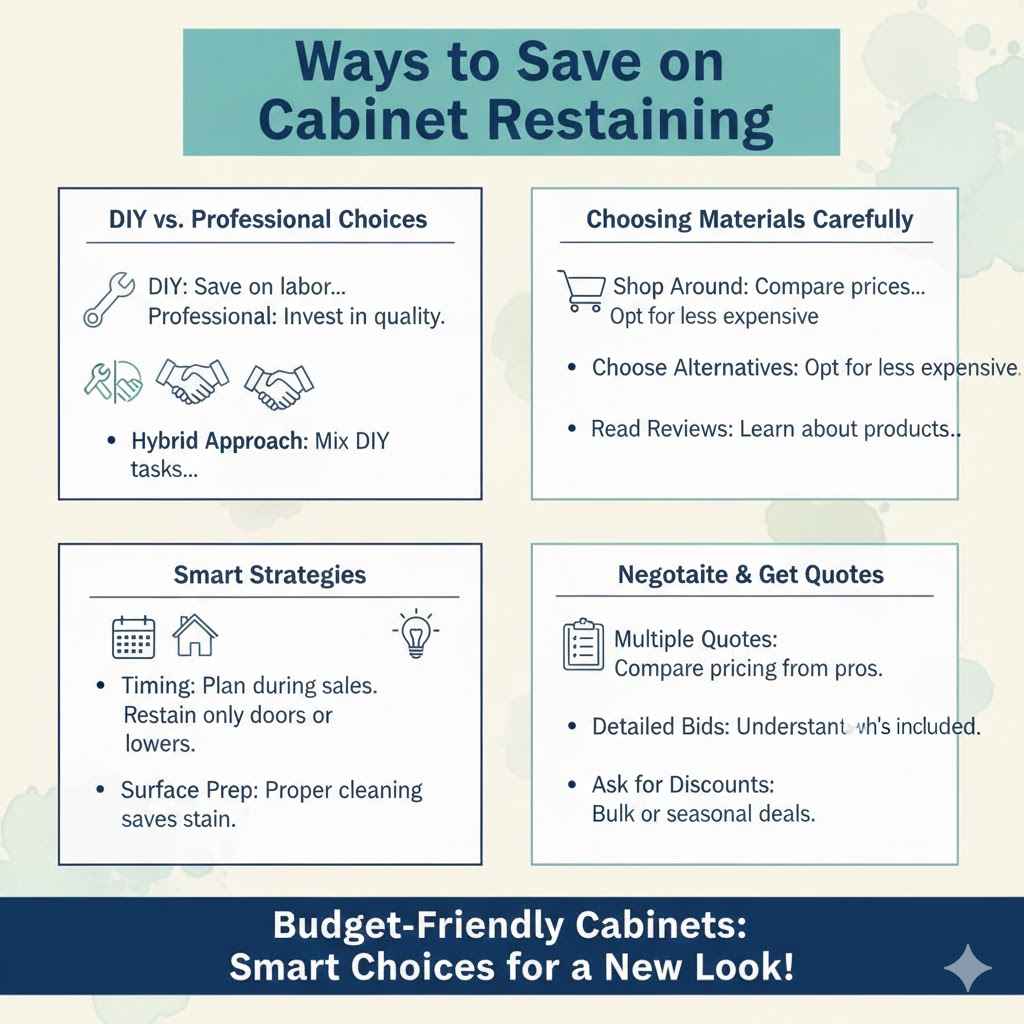 Ways to Save on Cabinet Restaining