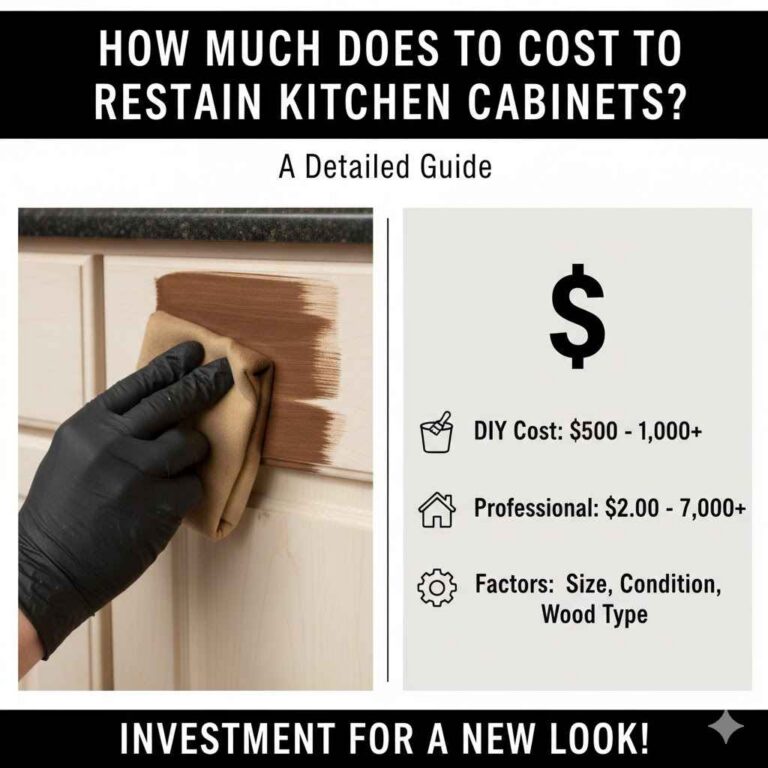 How Much Does It Cost to Restain Kitchen Cabinets