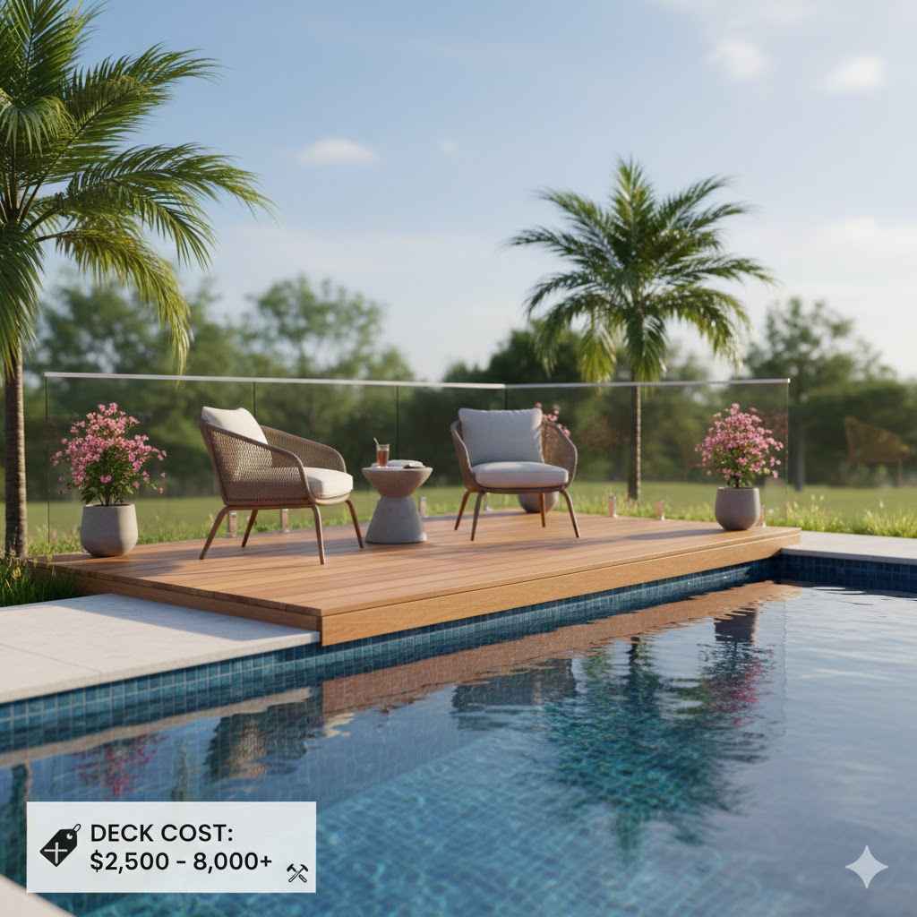 How Much Does a Small Poolside Wood Deck Cost