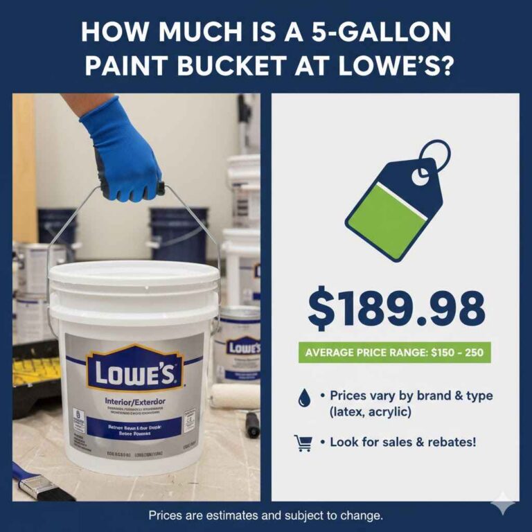 How Much Is a 5-Gallon Paint Bucket at Lowe's