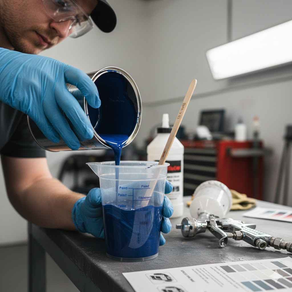 How Much Thinner to Mix Paint Spray Gun