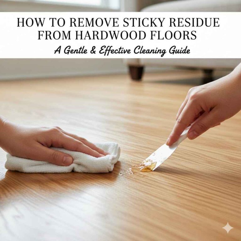 How To Remove Sticky Residue From Hardwood Floors