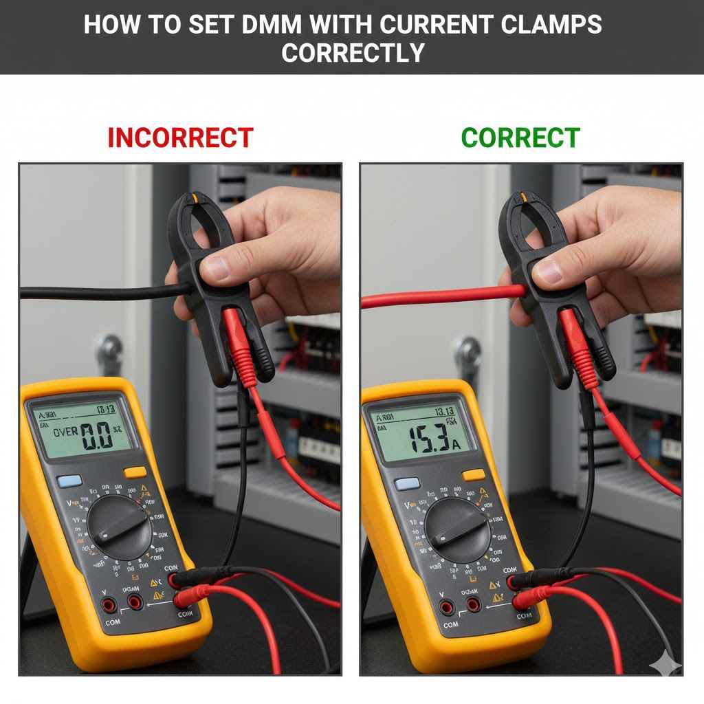 How To Set DMM With Current Clamps Correctly